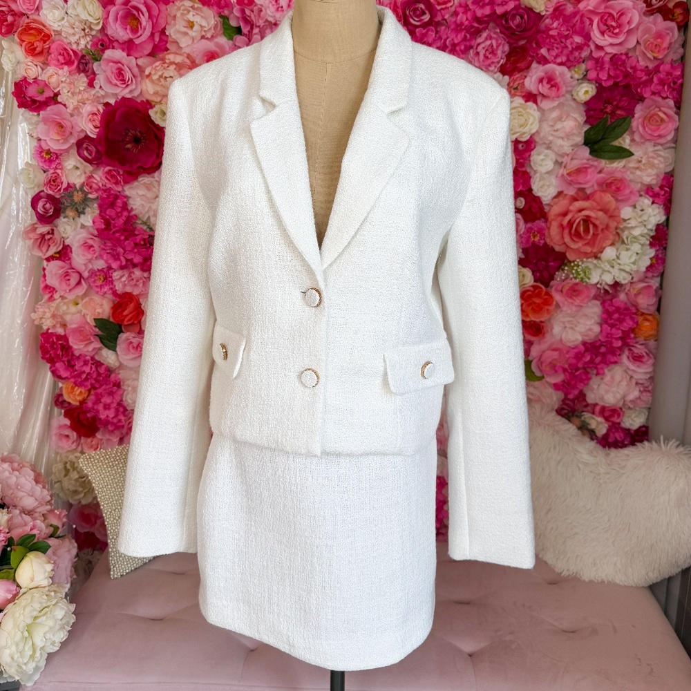 Endless Rose | White Boucle Suit